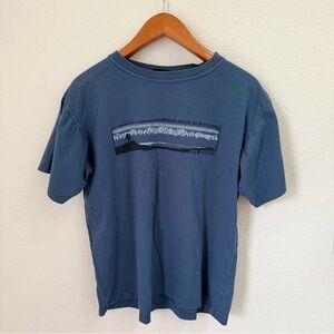 Wild Kiwi 100% Cotton Blue Graphic Short Sleeve T-Shirt Size Large